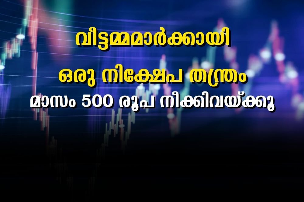 വീട്ടമ്മമാര്‍ക്കായി ഒരു നിക്ഷേപ തന്ത്രം. മാസം 500 രൂപ നീക്കിവയ്ക്കൂ, 5 ലക്ഷം സ്വന്തമാക്കാം.